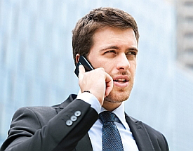 Man talking on the phone Man talking on the phone